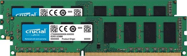 16GB DDR3L 1600MHz Crucial CL11 2x8GB 1.35V/ 1.5V - obrázek produktu