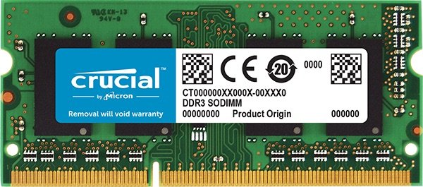 SO-DIMM 4GB DDR3L 1600MHz Crucial CL11 1.35V SR - obrázek produktu