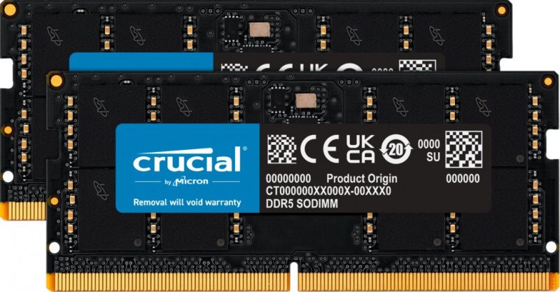 SO-DIMM 64GB DDR5 4800MHz Crucial (2x32GB) - obrázek produktu