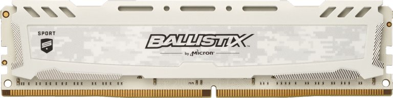 8GB DDR4 3000MHz Crucial Ballistix Sport LT CL15 SR White - obrázek produktu