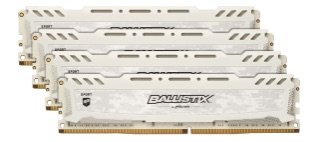 64GB DDR4 2400MHz Crucial Ballistix Sport LT CL16 4x16GB White - obrázek produktu