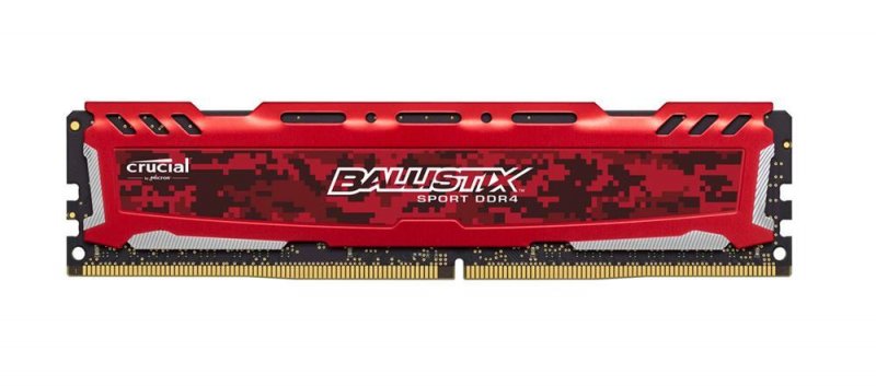 4GB DDR4 2400MHz Crucial Ballistix Sport LT CL16 SR Red - obrázek produktu