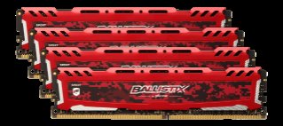 32GB  DDR4 2400MHz Crucial Ballistix Sport LT CL16 SR 8x4GB Red - obrázek produktu