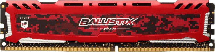 16GB DDR4 3000MHz Crucial Ballistix Sport LT CL15 DR Red - obrázek produktu