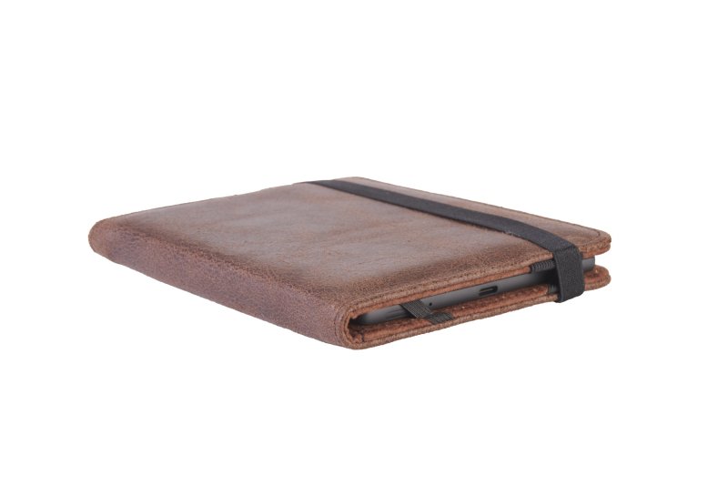 C-TECH PROTECT pouzdro z pravé kůže pro 6" zařízení, RLC-02, hnědé - obrázek č. 2