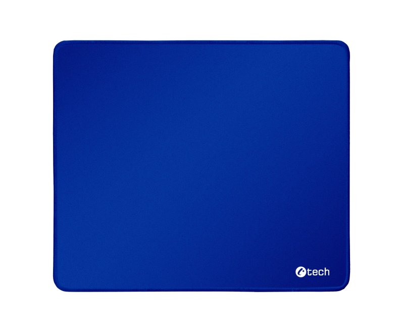 Podložka pod myš C-TECH MP-01, modrá, 320x270x4mm, obšité okraje - obrázek produktu