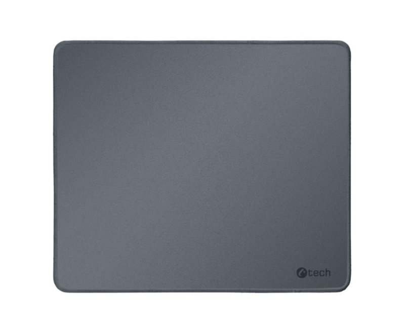 Podložka pod myš C-TECH MP-01, šedá, 320x270x4mm, obšité okraje - obrázek produktu