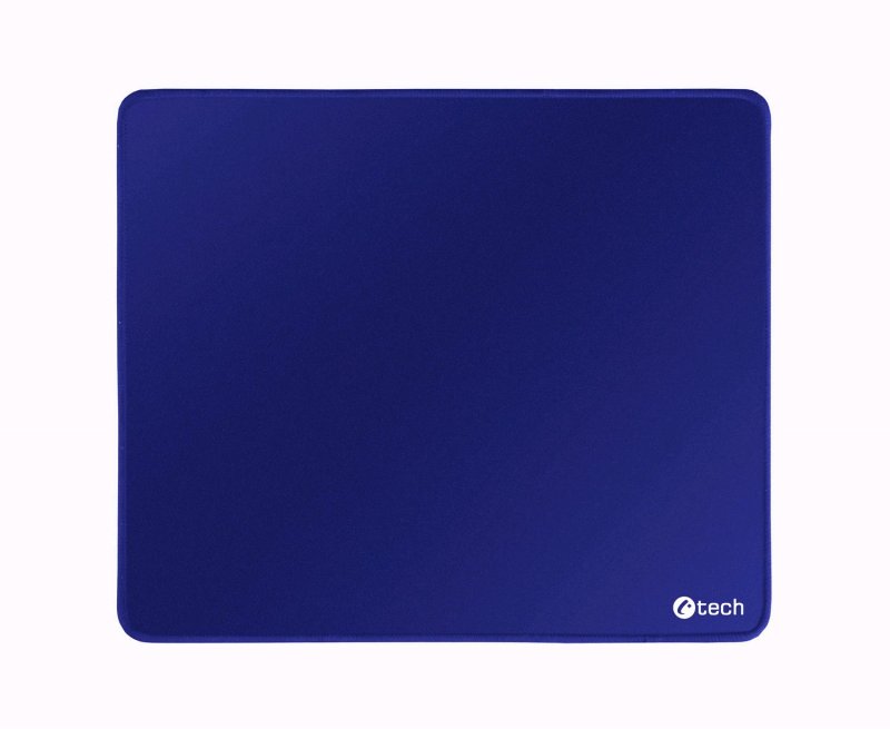 Podložka pod myš C-TECH MP-01, modrá, 320x270x4mm, obšité okraje - obrázek produktu
