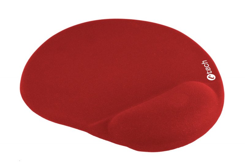 Podložka pod myš gelová C-TECH MPG-03, červená, 240x220mm - obrázek produktu