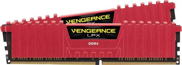 Corsair Vengeance LPX/ DDR4/ 16GB/ 2666MHz/ CL16/ 2x8GB/ Red - obrázek produktu