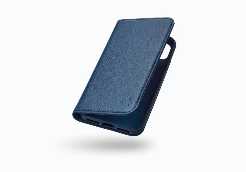 CYGNETT iPhone X Leather Wallet Case in Navy - obrázek produktu