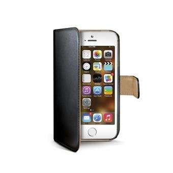 Pouzdro typu kniha Wallet pro iPhone 5/ 5S, černé - obrázek produktu