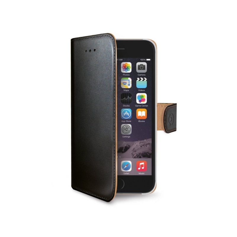 Pouzdro typu kniha Wallet pro iPhone 6, černé - obrázek produktu