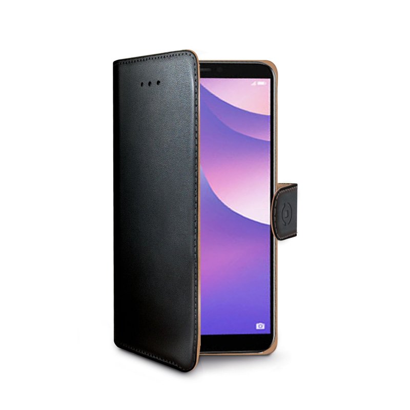 Pouzdro typu kniha Wallet Huawei Y6 (2017), černé - obrázek produktu