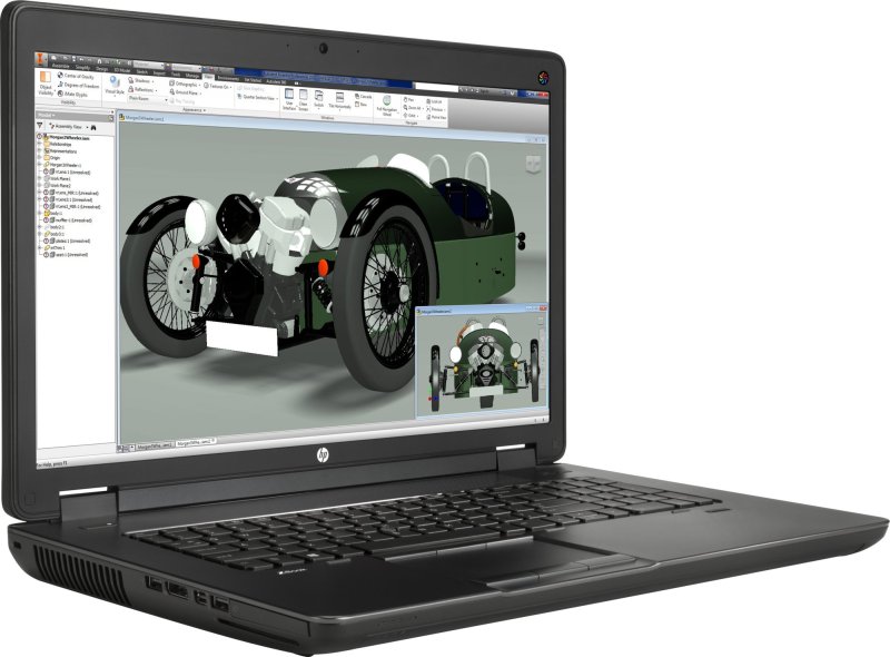 Notebook HP ZBOOK 17 G2 17,3" / Intel Core i7-4810MQ / 750GB / 16GB / NVIDIA Quadro K3100M /W10P (repasovaný) - obrázek č. 1