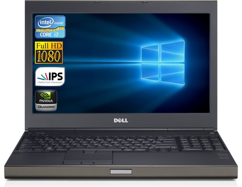 Notebook DELL PRECISION M4800 15,6" / Intel Core i7-4800MQ / 750GB / 16GB / NVIDIA Quadro K1100M /W10H (repasovaný) - obrázek produktu
