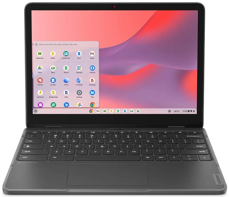 Notebook LENOVO 500E YOGA CHROMEBOOK 4 12.2" / Intel N100 / 32GB / 4GB /Chrome OS (předváděcí NB) - obrázek č. 1