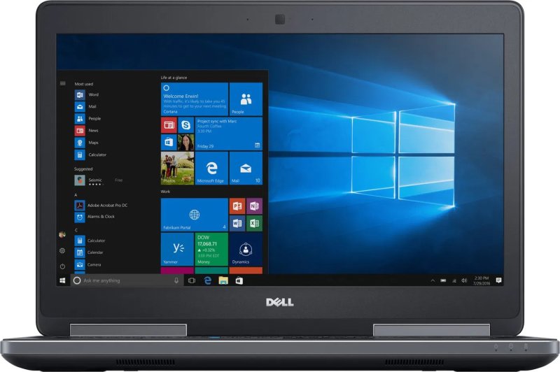 Notebook DELL PRECISION 7520 15,6" / Intel Core i7-7820HQ / 512GB / 32GB / NVIDIA Quadro M1200 /W10P (repasovaný) - obrázek produktu