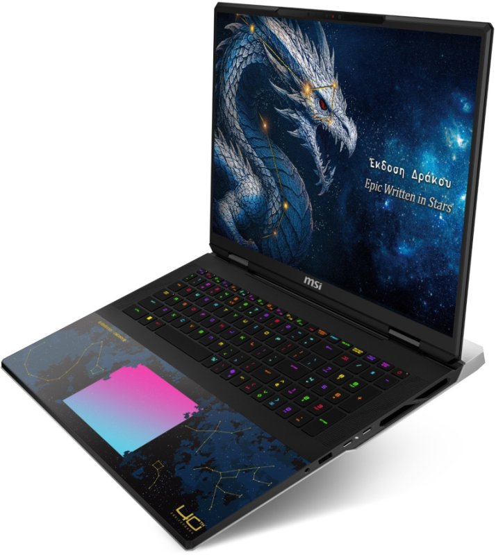 Notebook MSI TITAN 18 HX DRAGON EDITION DRACO EPIC A2WJ-1271PL 18" / Intel Core Ultra 9 290HX Plus / 2TB+2TB / 96GB / NV - obrázek č. 4