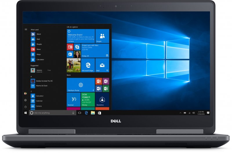 Notebook DELL PRECISION 7720 17,3" / Intel Core i7-7820HQ / 1TB+500GB / 32GB / NVIDIA Quadro P3000 /W10P (repasovaný) - obrázek č. 1