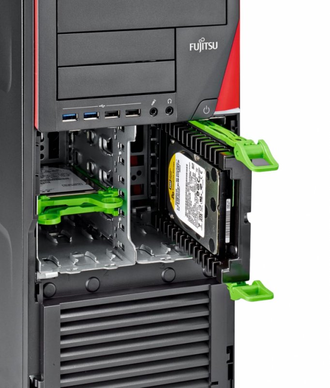 PC FUJITSU CELSIUS M740N TWR  / Intel Xeon E5-1620 v3 / 256GB+1TB / 64GB / AMD FirePro W7100 /W10H (repasovaný) - obrázek č. 3
