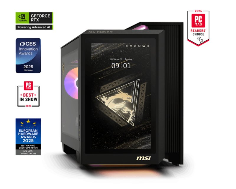 PC MSI MEG VISION X AI 2NVZ9-010UK DT / Intel Core Ultra 9 285K / 2TB / 64GB / NVIDIA GeForce RTX 5090 VENTUS 3X /W11H - obrázek produktu
