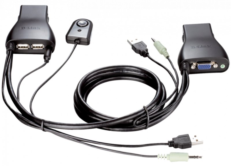 D-Link 2-Port USB KVM Switch with Audio Support - obrázek č. 1