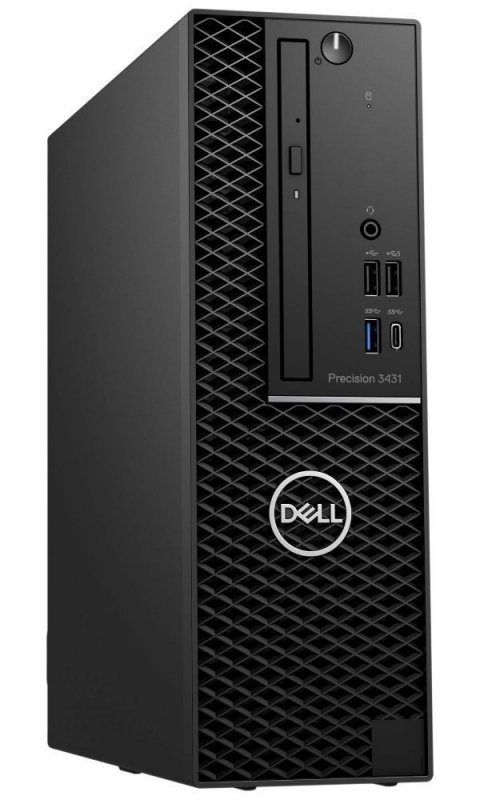 Dell Precision 3431 SF E-2224/ 16GB/ 256SSD+1TB/ WX2100-2GB/ DVD-RW/ No-WiFi/ DP/ W10P/ 5RNBD/ Černý - obrázek produktu
