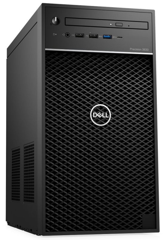 Dell Precision 3630 Tower i7-9700K/ 16GB/ 256GB SSD+1TB/ P2200-5GB/ DVD-RW/ USB-C/ DP/ W10P/ 3RNBD/ Černý - obrázek produktu