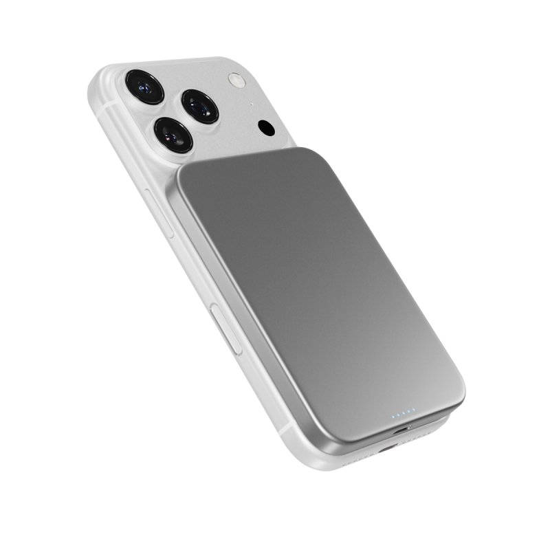 Epico Qi2 5000mAh Alu Mag+ PowerBanka EM51 - stříbrná - obrázek produktu