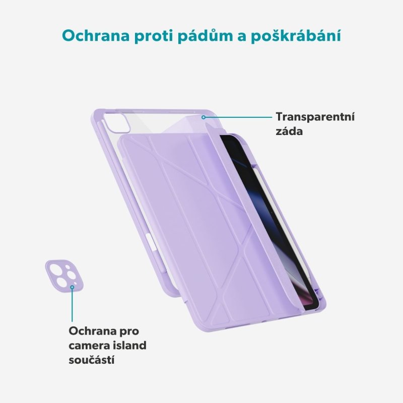 Epico Flip Case iPad Pro 11" (2018-2022) / Air M1-M4 - fialová - obrázek č. 4