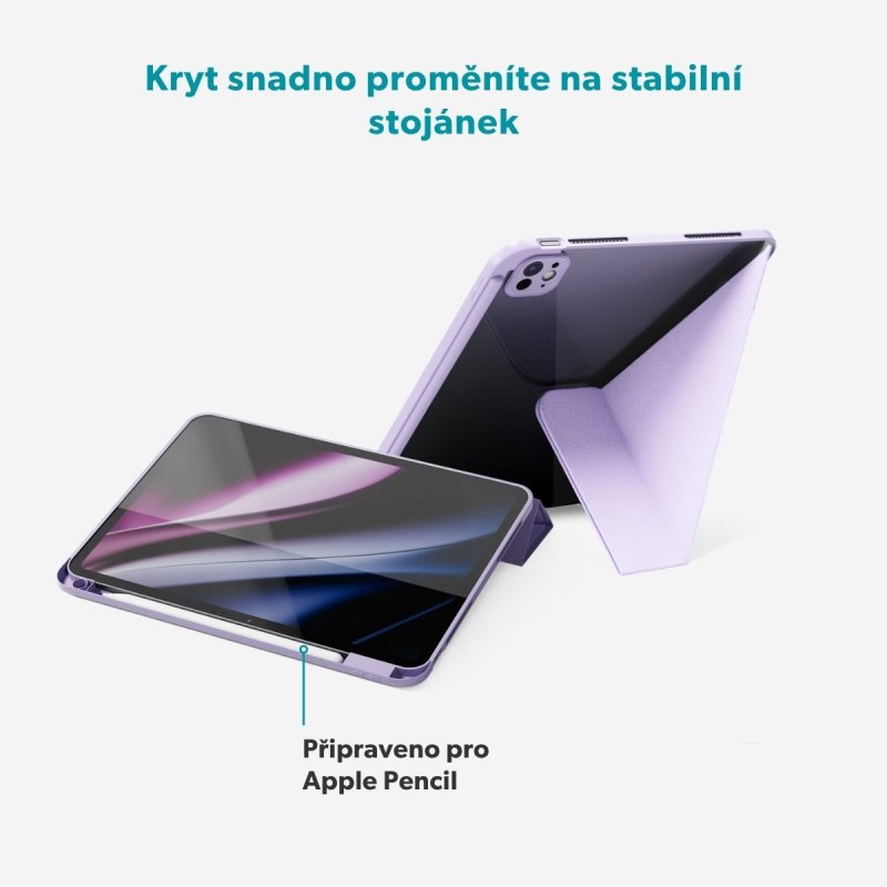 Epico Flip Case iPad Pro 12,9" (2018-2022) / Air 13" M2-M4 - fialová - obrázek č. 5