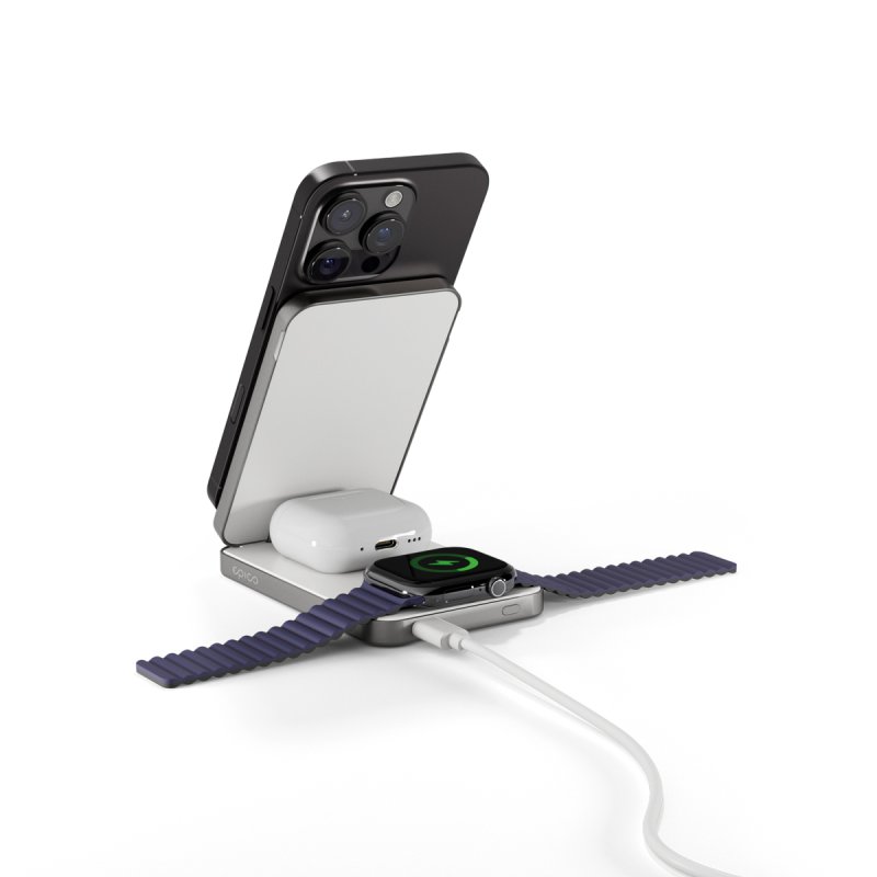Epico UltraBase 4in1 8000mAh Fold powerbanka & bezdrátový nabíjecí stojánek EF50 - obrázek č. 3