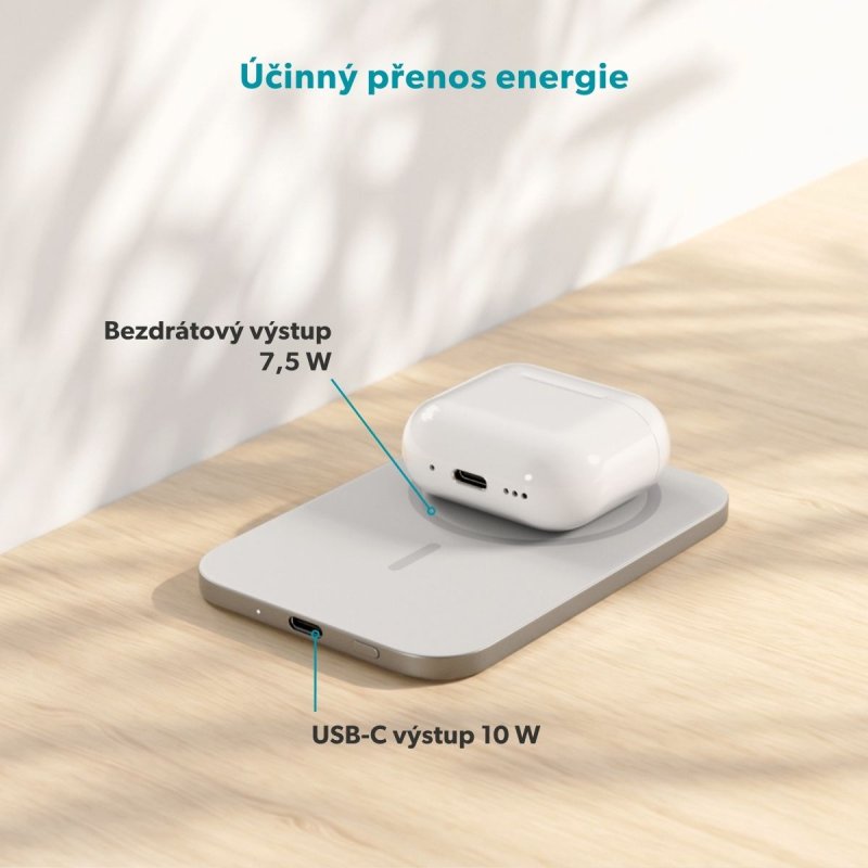 Epico Slim 3000mAh Mag+ powerbanka EM31b - stříbrná - obrázek č. 4