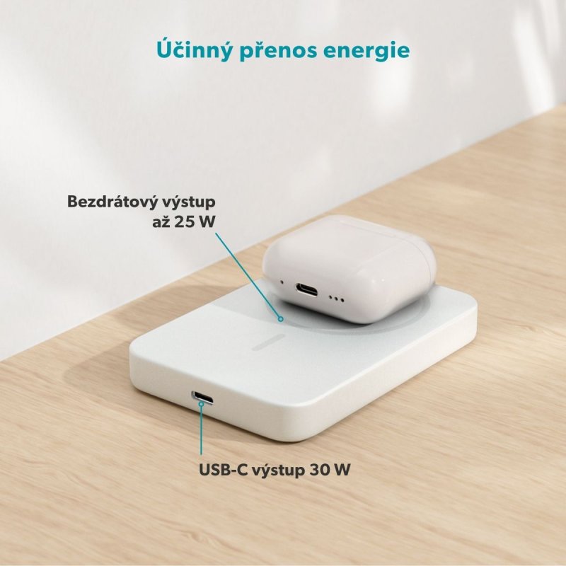 Epico Qi2 25W 10000mAh Mag+ powerbanka EM75 - stříbrná - obrázek č. 6