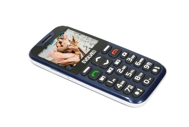 EVOLVEO EasyPhone XD, mobilní telefon pro seniory s nabíjecím stojánkem (modrá barva) - obrázek č. 1