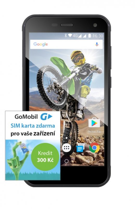 EVOLVEO StrongPhone G4, vodotěsný odolný Android Quad Core smartphone - obrázek produktu