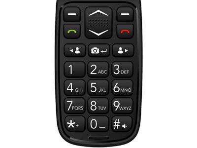 EVOLVEO EasyPhone FD, mobilní telefon pro seniory s nabíjecím stojánkem (černá barva) - obrázek č. 2