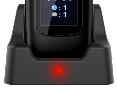 EVOLVEO EasyPhone FD, mobilní telefon pro seniory s nabíjecím stojánkem (černá barva) - obrázek č. 3