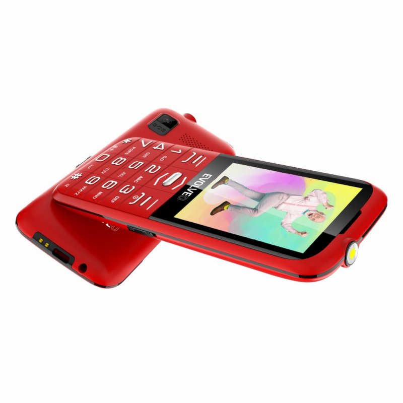 EVOLVEO EasyPhone XO, mobilní telefon pro seniory s nabíjecím stojánkem (červená barva) - obrázek č. 6