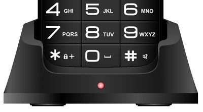 EVOLVEO EasyPhone XO, mobilní telefon pro seniory s nabíjecím stojánkem (černá barva) - obrázek č. 8