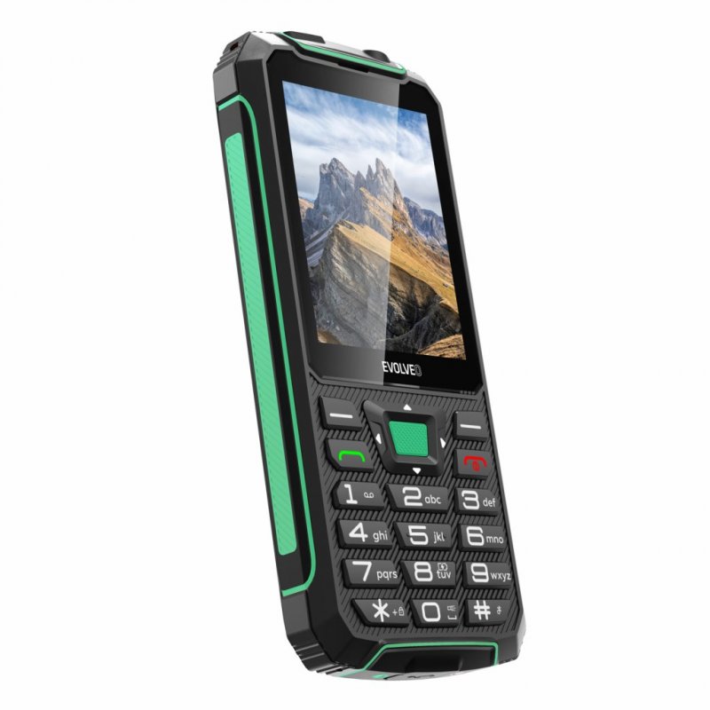 EVOLVEO StrongPhone W4, vodotěsný odolný Dual SIM telefon, černo-zelená - obrázek č. 2