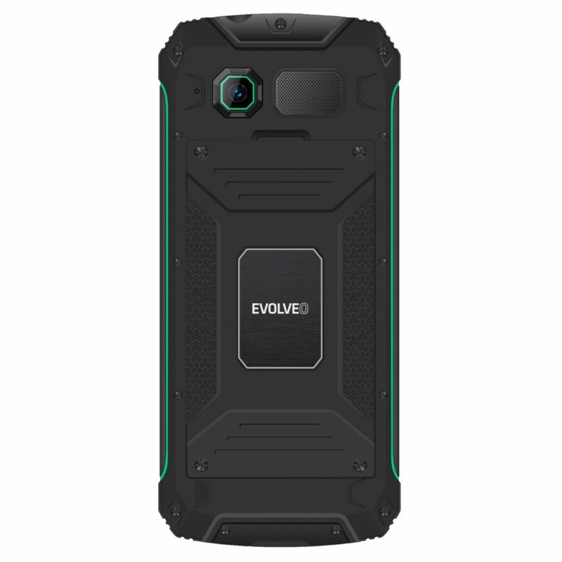 EVOLVEO StrongPhone W4, vodotěsný odolný Dual SIM telefon, černo-zelená - obrázek č. 1