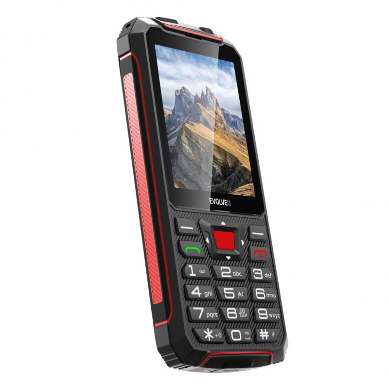 EVOLVEO StrongPhone W4, vodotěsný odolný Dual SIM telefon, černo-červená - obrázek č. 5