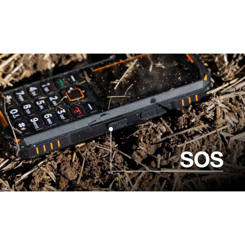EVOLVEO StrongPhone X5, vodotěsný odolný Dual SIM telefon, černo-oranžová - obrázek č. 8