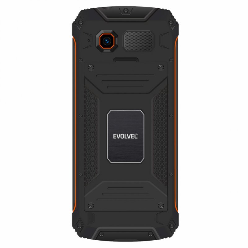 EVOLVEO StrongPhone Z6, vodotěsný odolný Dual SIM telefon, černo-oranžová - obrázek č. 1