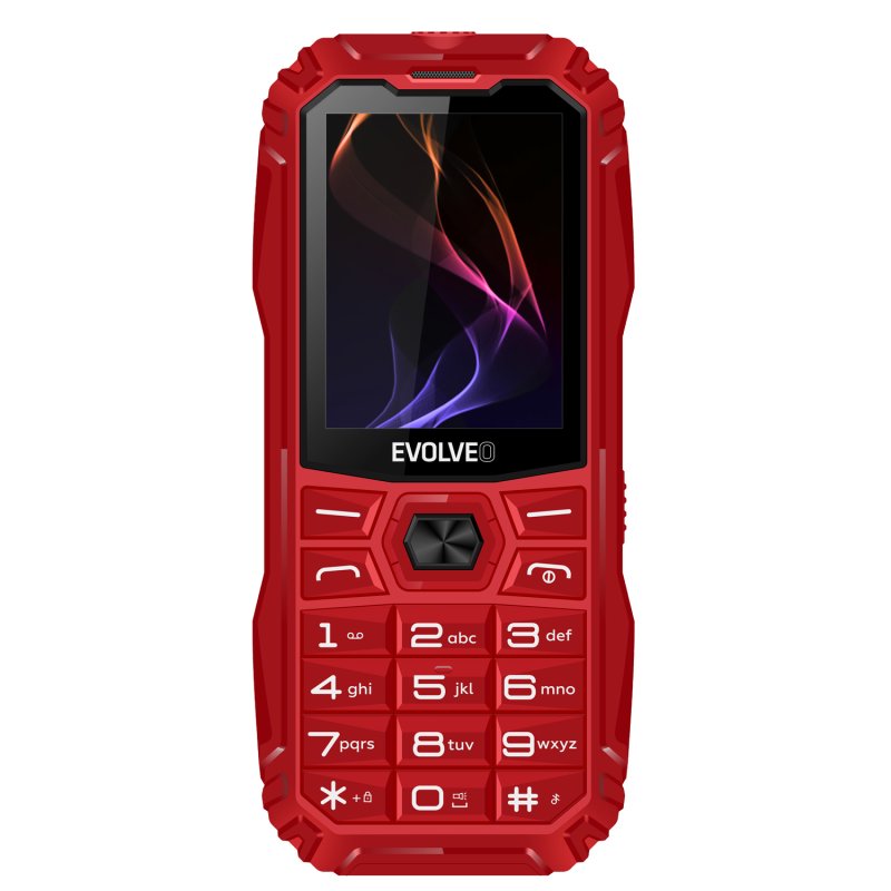 EVOLVEO MaxPhone A1, tlačítkový Dual SIM telefon, červený - obrázek č. 3