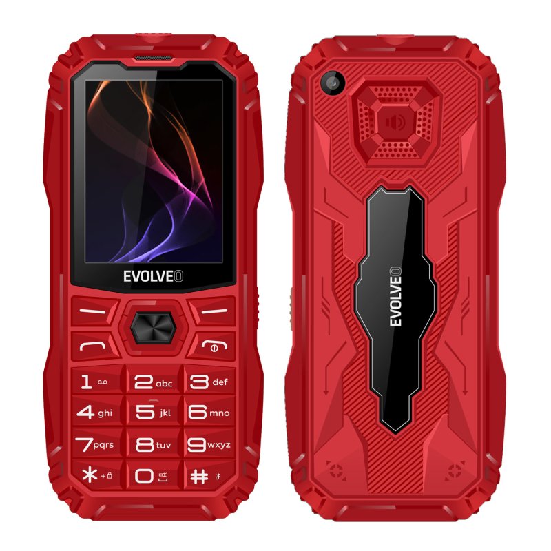 EVOLVEO MaxPhone A1, tlačítkový Dual SIM telefon, červený - obrázek produktu