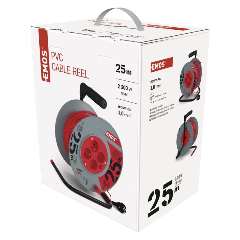 EMOS PVC kabel 25M, 4Z 1,0MM - obrázek č. 2