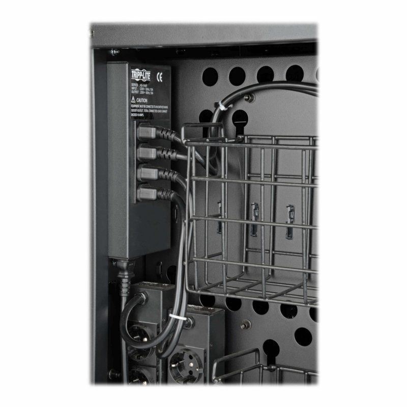 Nabíjecí stanice pro více zařízení, 36 zásuvek Schuko 230V, vozík, černá - obrázek č. 3